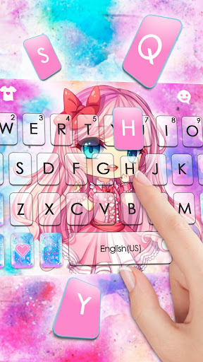 Pink Cute Girl Theme Screen 2