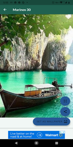 Android application Imágenes de paisajes hermosos screenshort