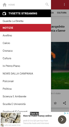 TVSette Benevento Screen 3