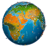 world map atlas 2023 icon