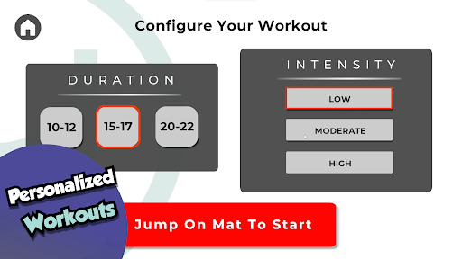 Android application YipFit screenshort