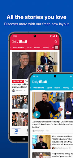 Screenshot of Daily Mail: Breaking News