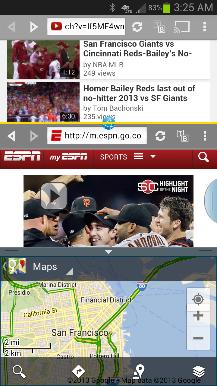 Android application Split Browser screenshort