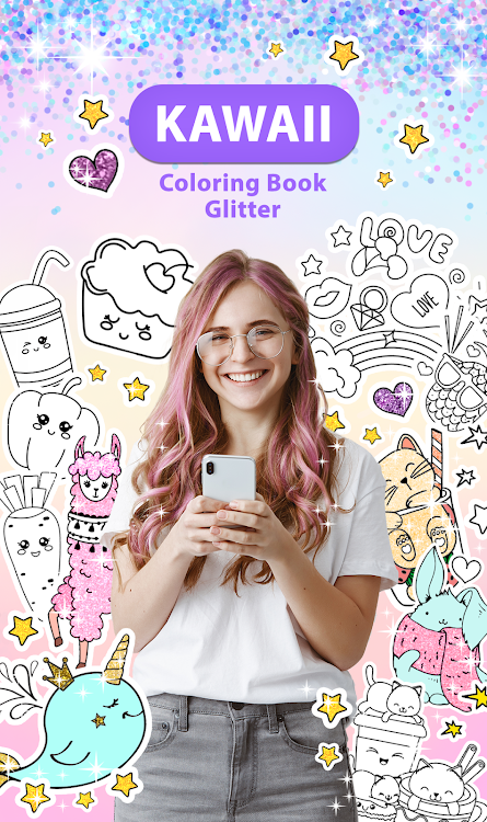Kawaii Coloring Book Glitter - 1.4.2 - (Android)
