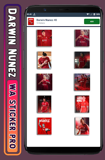Darwin Nunez - WA Sticker Pro Screen 3