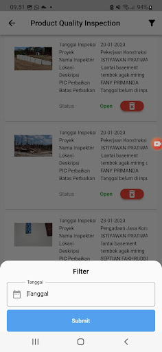 QHSE PT Nindya Karya Screen 2