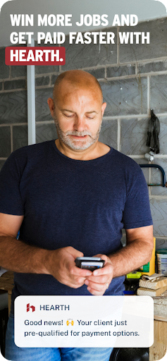 Android application Hearth for Contractors screenshort