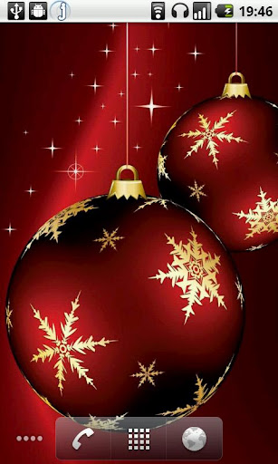 Android application Christmas HD Backgrounds LWP screenshort