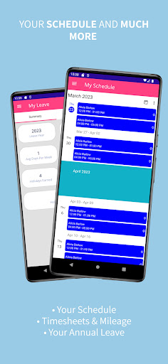 Android application Care Roster Carer screenshort