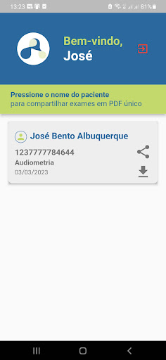 Android application Anátomo Laudos screenshort