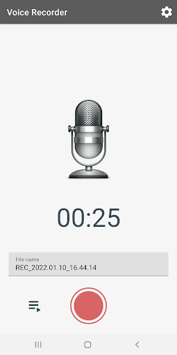 Android application Voice Recorder screenshort