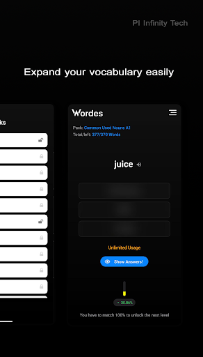 Wordes Screen 2