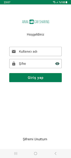 Android application TEB Arval Araç Paylaşımı screenshort