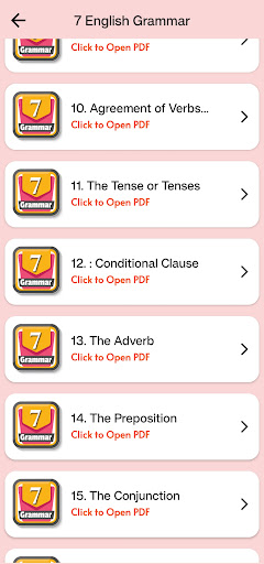 Class 7 English Grammar Book Screen 3