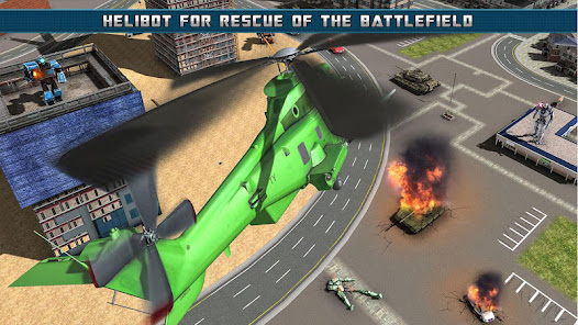 Captura 11 Flying Helicopter Robot Games android