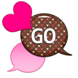 GO SMS - Dazzling Hearts 9 icon