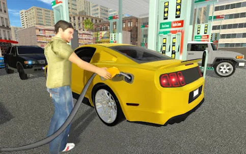 ألعاب قيادة السيارة: محطة وقود