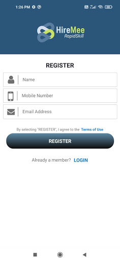 HireMee RapidSkill Screen 2