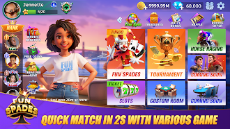 Game screenshot Fun Spades - Online Card Game mod apk