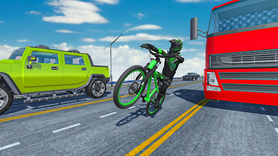 Crazy Traffic Bicycle Rider: Cycle Racing Game 1.0 APK + Мод (Unlimited money) за Android