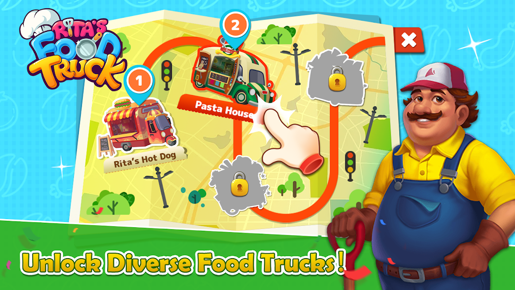 Rita's Food Truck:Cooking Game 1.21 APK + Мод (Unlimited money) за Android