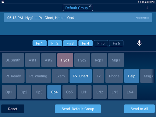 Android application Dental Intercom screenshort