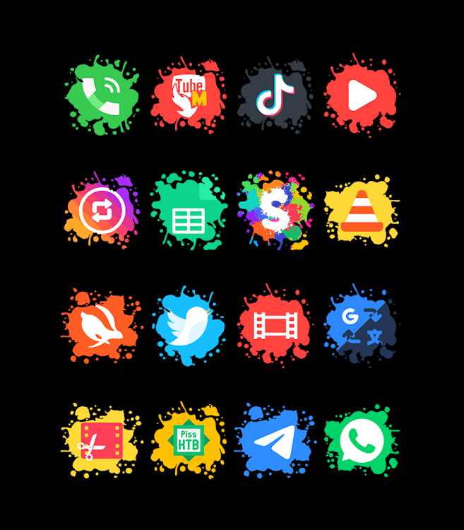 Splatter - Icon Pack - 63 - (Android)
