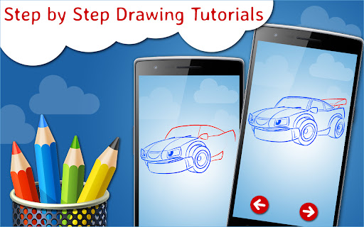 Android application How to Draw Cartoon Cars screenshort