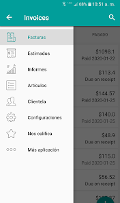Captura de Pantalla 2 Generador de facturas simple - android