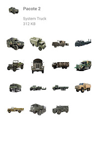 Screenshot 7 Stickers Caminhões Militares android