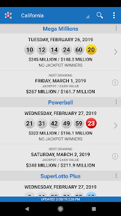 Lotto Results - Mega Millions Powerball Lottery US screenshots 1