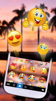 screenshot of Summer Sunset Love Keyboard Th