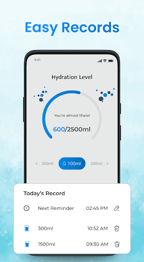 Water Reminders | Track Intake Screen 3
