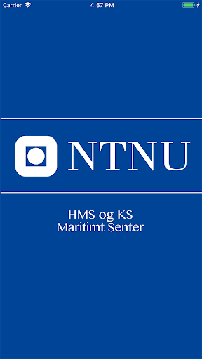 Android application NTNU HMS og KS screenshort