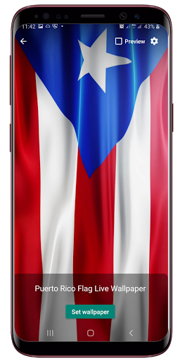 PuertoRico Flag Live Wallpaper Screen 2