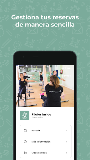 Android application Pilates Inside Studio screenshort