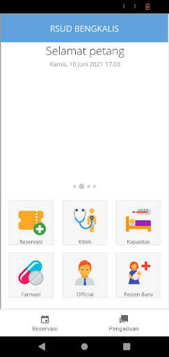 Android application a.p.o (aplikasi pendaftaran on screenshort