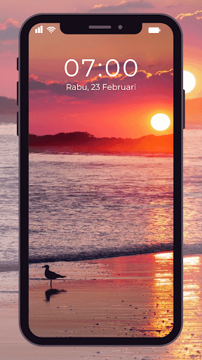 Wallpaper Matahari Terbenam Screen 2