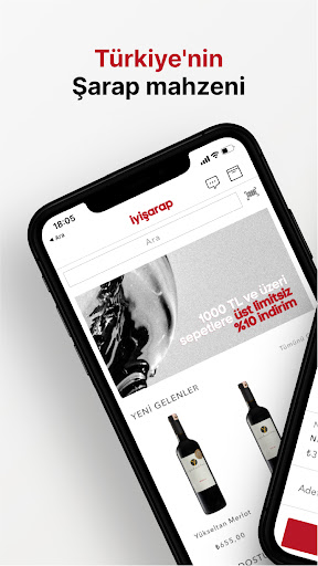 Android application iyişarap screenshort