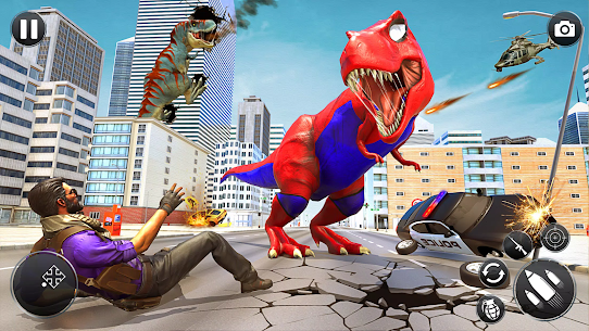 Angry Dino City Rampage Games 3
