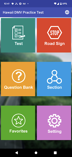 Android application Hawaii Driving Permit Test screenshort