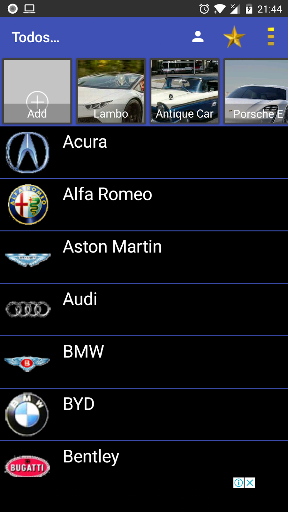 Vista previa de la aplicación