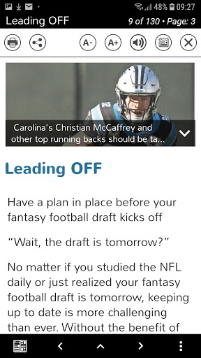 Screenshot of USA TODAY Sports Weekly