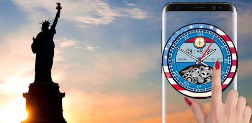 USA Analog Clock Live Wallpape