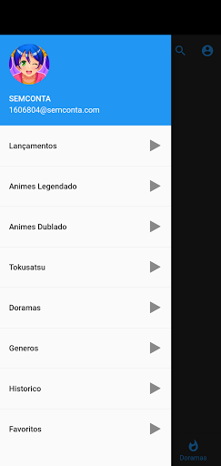 Android application Anitube Delta screenshort