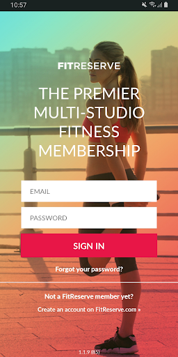 Android application FitReserve screenshort