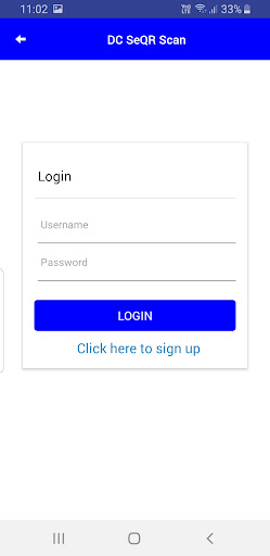 Android application DC SeQR Scan screenshort