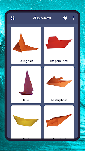 Origami ships, boats Screen 2