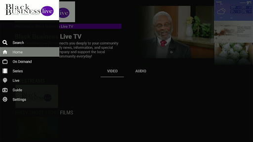 Android application Black Business Live TV screenshort