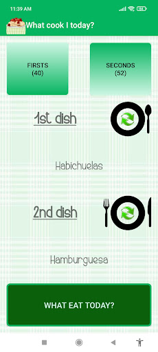 What I cook today? Screen 3